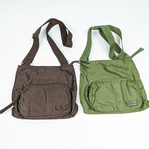 Lot of 2 Kenneth Cole Reaction Shoulder Bags Green